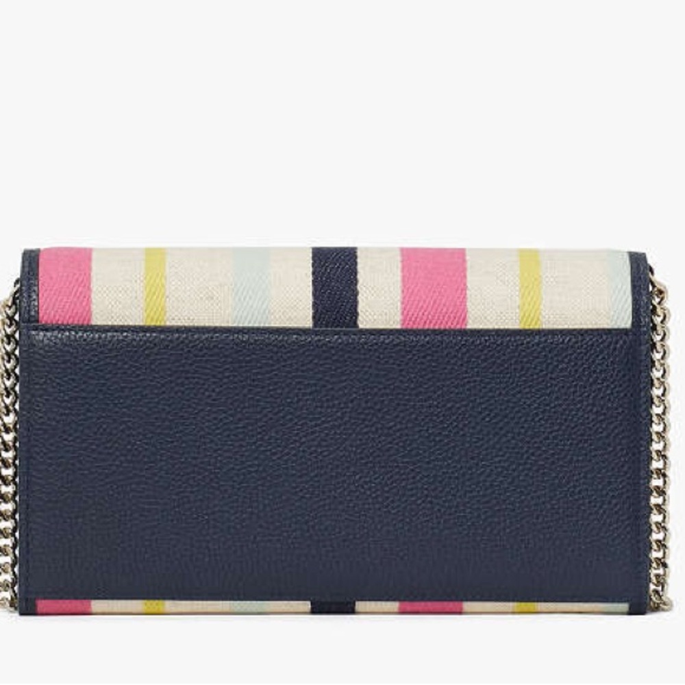 Kate Spade Roulette Breezy Stripe Chain Clutch - Picture 6 of 13